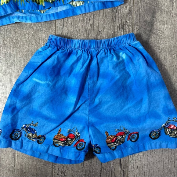 Kids toddler Key West biker short set size 4 - Picture 4 of 7